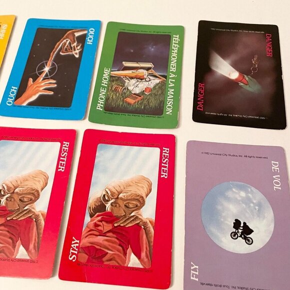 Vtg 1982 ET The Extra Terrestrial Card Game Missing Instructions - Picture 10 of 16